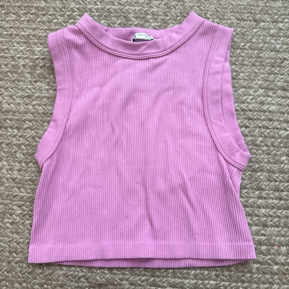 Zara Pink Ribbed Top